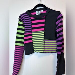 The Ragged Priest Cropped Patchwork Top